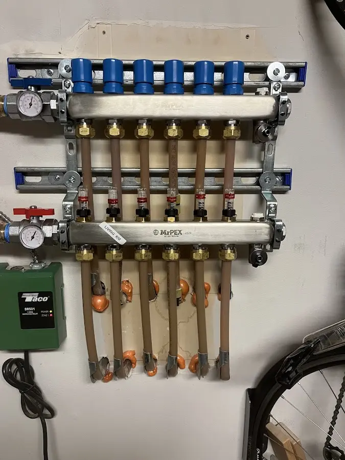 Plumber performing Gas Leak Detection at a residential property in Alexandria